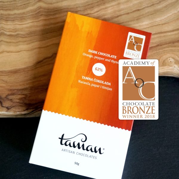 TAMAN tamna čokolada s narančom, paprom i timijanom