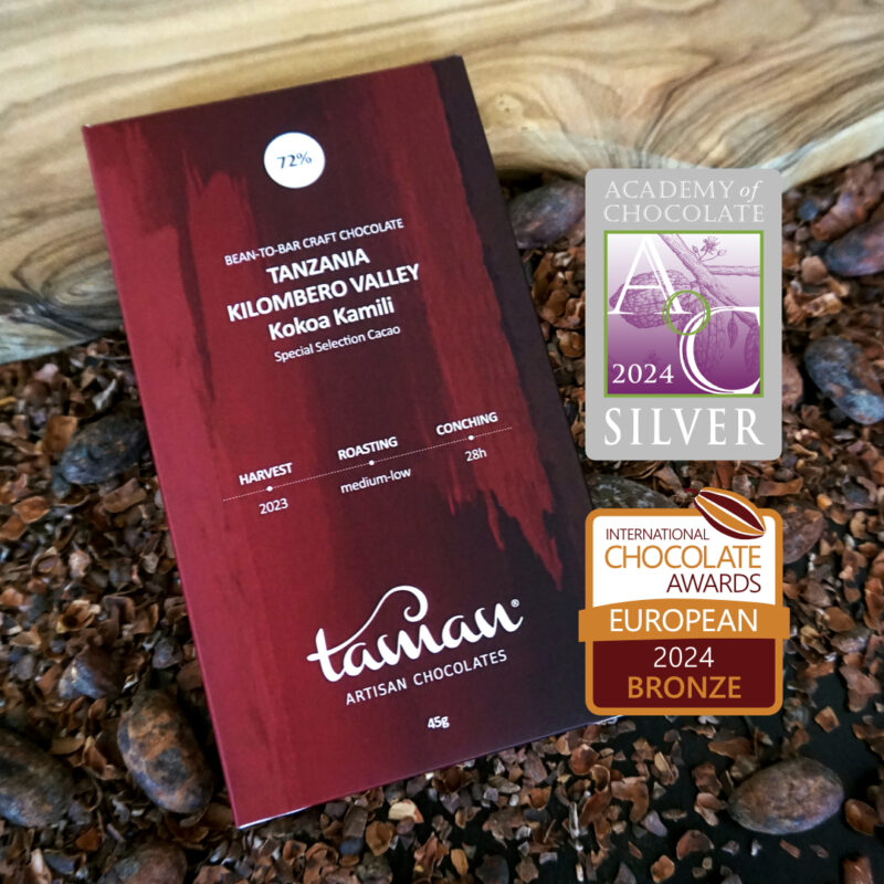 TAMAN tamna craft bean-to-bar čokolada Tanzanija Kokoa Kamili