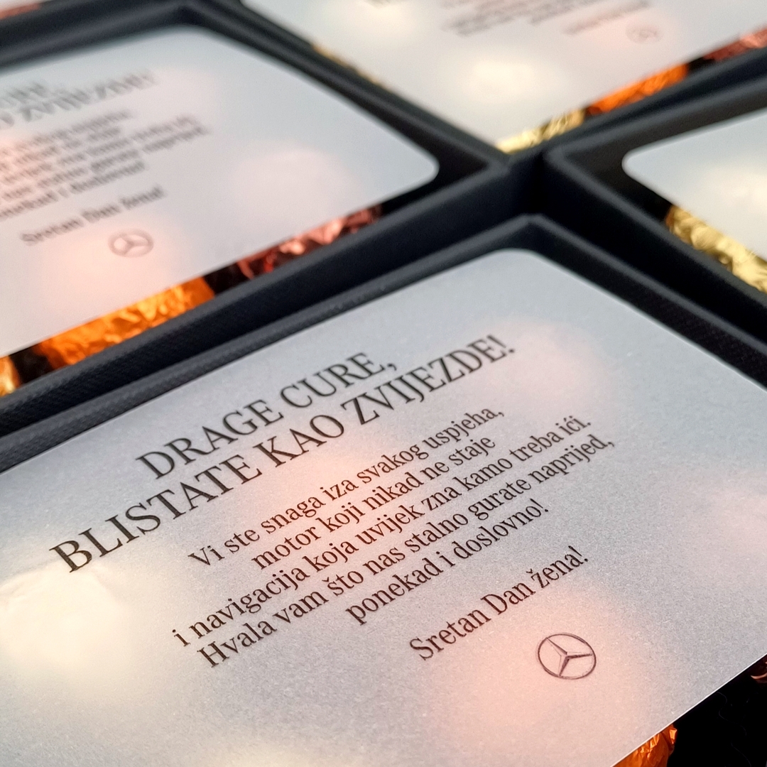 personalizirane čokolade s porukom